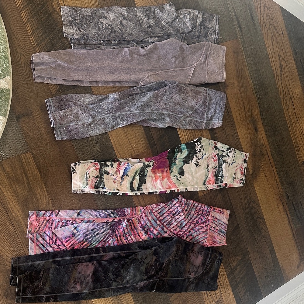 lululemon athletica Kids Leggings - Purple, Black, Pink Mix